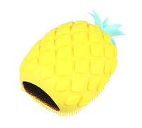 TOPPERFUN 1Pc Cartoon Pineapple Shape Silicone Bath Brush Durable Bathing Scrubber for All Skin Types Produces Abundant Soap Bubbles for Family Use Yellow