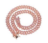 TOPPERFUN 1Pc Chain Necklace for Men Fashionable Hip Hop Pendant Finish Accessory for Birthdays and Special Occasions