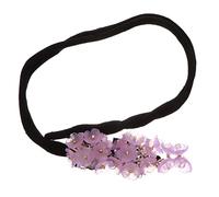TOPPERFUN 1Pc Chic Hair Donut Bun Maker Elegant Purple Pearl Petal Design for Effortless Updos Simple DIY Hair Tool for Women