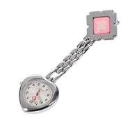 TOPPERFUN 1pc Creative Pocket Watch Nurse Watch for Nurses Elegant Design Durable Alloy Heart Shape for Medical Professionals
