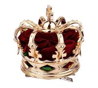 TOPPERFUN 1Pc Crown Hairpin for Halloween Party Queen Coronation Three Dimensional Headdress Durable Easy to Wear Unique Accessory for Cosplay and Dress Parties
