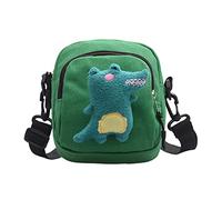 TOPPERFUN 1Pc Cute Dinosaur Canvas Crossbody Bag for Women Small Phone Pouch Storage Stylish Design for Various Occasions for