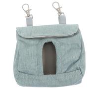 TOPPERFUN 1pc Guinea Pig Feeder Hanging Bag Small Animal Feeding Pouch for Rabbits Hamsters Cage Storage Lightweight Blue