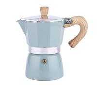 TOPPERFUN 1pc Octagonal Coffee Pot Thickened Aluminum Mocha Coffee Maker for People Light Green European Style Stovetop Espresso Pot Suitable for Home Office
