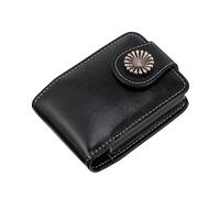 TOPPERFUN 1Pc Portable PU Lipstick Carrying Case with Built in Mirror Elegant Black Lipstick Pouch for Makeup Organization for Women The Go