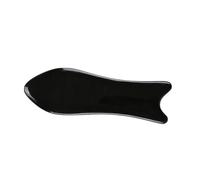 TOPPERFUN 1Pc Thick Buffalo Horn Gua Scraping Board for Face Neck Massage Black Natural Material for Relief Skin Nourishment for Daily Use and