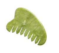 TOPPERFUN 1Pc Traditional Chinese Jade Comb for Massage Acupuncture Portable Body Scalp Massager Tool Lightweight Design for Muscle Relaxation