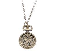 TOPPERFUN 1Pc Vintage Hollow Pocket Watch with Chain Unique Portable Design Lightweight Fob Watch for Daily Use for Friends Family Elegant Quartz Movement for Any Occasion