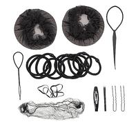 TOPPERFUN 1Set Ballet Bun Hair Nets of Reusable Elastic Hair Nets for Invisible Design for Comfortable Wear for Hairstyles and Dances