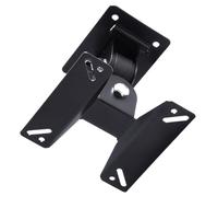 TOPPERFUN 1set Heavy-duty Rotation Bracket Tv Wall Mount with Multi-angle Adjustment for Flat Panel Monitors and Tvs Pattern Cable Management Black Full Motion Swivel and Tilt Support