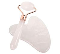 TOPPERFUN 1Set Natural Jade Facial Massage Roller Lightweight Durable Multi Functional Massage Tool for Face Neck Back for Beauty Spa Care Relaxation