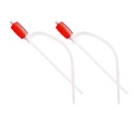 TOPPERFUN 2 Pcs Car Transfer Pump Gas Siphon Hose Manual Reusable Plastic Oil Suction Hose Multifunctional Versatile Use