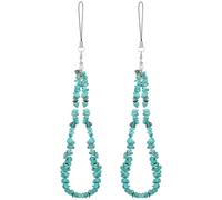 TOPPERFUN 2 Pcs Phone Lanyard Wrist Strap Phone Charm Strap Stylish Crystal Stones Material Unique Delicate Design Reliable Craftsmanship Anti-lost Lanyard 8.25inch Length Handbag Decoration