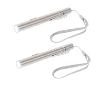 TOPPERFUN 2 Sets Rechargeable Medical Pen Light LED Examination Flashlight Portable Torch with USB Charging Pocket Clip for Nurses Doctors Clinical Use