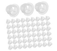 TOPPERFUN 200pcs Essential Oil Plug: Replacement Transparent Plastic Stopper - Diffuser Cap Plug For 28mm Opening - Round Inserts Caps For Fiber Reeds
