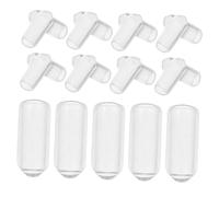 TOPPERFUN 200pcs Transparent Rubber Headband End Caps DIY Replacement Tips for Hair Bands Comfortable Seamless Design Rubber Material for Women Hair Accessories Inner