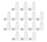 TOPPERFUN 20Pcs 10Ml Plastic Refillable Sample Vials with Screw Caps for Skincare Travel Containers and Mini Makeup Refill Bottles, Empty Cosmetic Sub Bottles for Liquid and Powder Storage