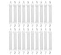 TOPPERFUN 20pcs Bed Sheet Clips and Mattress Straps Plastic and Canvas Sheet Holders to Keep Mattress Pad Cover and Firm Easy to Attach and Remove for Keeping Clean and Tidy