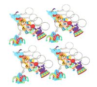 TOPPERFUN 20pcs Circus Theme Keychains Cute Clown Keyring for Bags and Purses Durable Carnival Decorations for Party Favors and Backpack Accessories