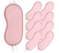 TOPPERFUN 20pcs Disposable Eye Masks for Travel and Hotel Use, Comfortable Polyester Sleep Aid Eye Covering Blindfold that Blocks Light, for Women's Rest and Relaxation