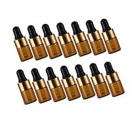TOPPERFUN 20pcs Glass Dropper Bottles for Essential Oils Travel Cosmetic Liquid Containers with Leakproof Refillable Droppers for Precise Dosage and Outdoor Use