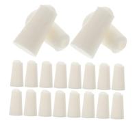 TOPPERFUN 20pcs High-temperature Resistant Silicone Stoppers with Conical Test Tube Sealing Plugs for Flasks and Bottles Laboratory Silicone Plugs