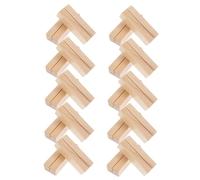 TOPPERFUN 20Pcs Natural Wood Note Clip Holders for Desk Business Card Stands with Delicate Design Multi Purpose Photo and Memo Display for Office Party Table Decor and DIY Craft Use