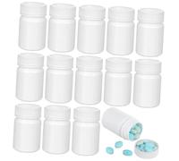 TOPPERFUN 20pcs Portable Pill Box Thickened Solid Pill Containers for Travel and Home Capsule Holder with Environmental Safe Material Convenient Compact Design