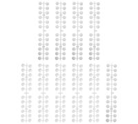 TOPPERFUN 240 Pieces Nail Art Practice Display Cards with 120 and 120 Natural Color Nail Tips Manicure Sample Boards for Salon and Art Training