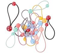 TOPPERFUN 28 Pcs Colorful Ball Hair Ties for Girls Elastic Ponytail Holders for Kids and Toddlers for Braids and Buns