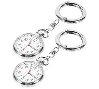 TOPPERFUN 2Pc Keychain Nurse Watch Portable Fob Watch for Students and Nurses Stylish Chest Easy to Carry Design for Exams and Daily Use