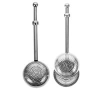 TOPPERFUN 2Pcs 304 Stainless Steel Tea Ball Infusers Retractable Tea Strainers at Home Compatible with and Mugs Random Style