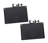 TOPPERFUN 2pcs Abs Clamp-on Phone Tray for Microphone Stand with Adjustable Angle and Wear-resistant Material, Black, for Live Broadcast and Recording