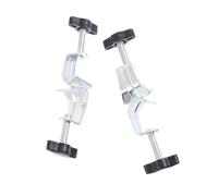 TOPPERFUN 2pcs Adjustable Boss Head Clamp Holder Laboratory Right Angle Support Clips Chemistry Supplies for School Experiments and Research Institutes