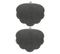 TOPPERFUN 2Pcs Anti-Slip Bath Mat Shower Foot Massager with Back Scrubber for Family Use Multifunctional Body Exfoliator and Comfortable Cleaning Bathroom Accessory