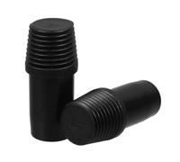 TOPPERFUN 2PCS Broom Handle Threaded Tip Replacement Kit for Metal Poles Extension Poles Repairing Tip for Mops and Brooms Versatile Connector for Home and Office Cleaning