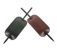 TOPPERFUN 2pcs Bun Clips for Hair Hair Barrette with Stick Pu Leather Stylish Portable Not Easy to Deform Women Daily Life Dancing Party