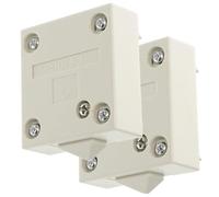 TOPPERFUN 2pcs Cabinet Door Light Switch Automatic Push Button Control for Closet Cupboard Abs Copper Construction Suitable for Wardrobe and Pantry Lighting