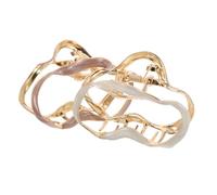 TOPPERFUN 2pcs Cloud Shaped Alloy Hair Claw Clips with Secure Hold and Versatile Styling Options, Mini Non-slip Jaw Clips for Fashionable Hair Updo Accessories