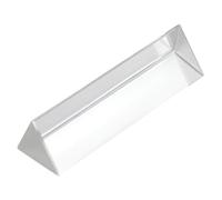 TOPPERFUN 2pcs Crystal Triangular Prism with Polished Edges for Precise Light Refraction Stable Optical Physics Teaching and Photography Compact Optical Prism for Science Experiments and