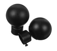 TOPPERFUN 2Pcs Curtain Rod Balls, Curtain Rod Cap Curtain Rod Topper Replacement Balls, Iron Curtain Shade Topper Curtain Rod Topper for 25-28mm Inner Diameter Curtain Rod