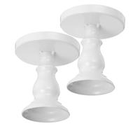 TOPPERFUN 2pcs Dessert Display Tray Fruit Serving Tray 3.54x3.14x3.14in Iron Alloy Multi-Functional Elegant Design for Home and Housewarming