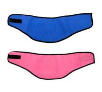 TOPPERFUN 2Pcs Dog Cooling Bandana Scarf for Summer, Breathable Pet Cooling Collar with Ice Towel Effect, Large Size Blue and Pink Polka Dot for Hot Weather