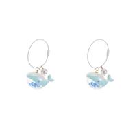 TOPPERFUN 2Pcs Dolphin Keychain, Cute Whale Keychain, Couple Pendants, Creative Pendants And Bag Ornaments, Cute Wallet Car Key Accessories, Colorful Dolphin Pearl Style