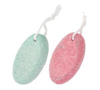TOPPERFUN 2Pcs Double-Sided Volcanic Foot Stones Callus Remover Pedicure Tool for Hard Skin Exfoliation and Relaxation Foot Care Stone for Men and Women Random Color