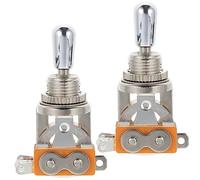 TOPPERFUN 2pcs Electric Guitar Rocker Switch 3-way Toggle Replacement Metal Switch for Style Electric Guitar