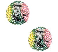 TOPPERFUN 2pcs Finger Piano Thumb Piano Decorative for Boys and Girls Shell Boys and Girls Musical Toys