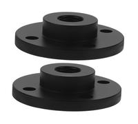 TOPPERFUN 2pcs Gooseneck Mic Stand Wall Mount Aluminum Alloy Microphone Flange Bracket Threaded Mic Holder Desk Wall