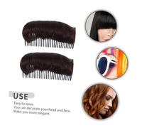 TOPPERFUN 2pcs Hair Volume Increase Pads Invisible Bump Up Hair Base Combs for Natural-looking Half Bun Hairstyles for Daily Wear and Elegant Styling