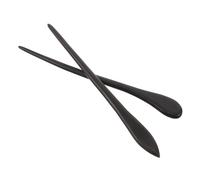 TOPPERFUN 2PCS Handmade Ebony Wood Hair Sticks with Step-shake Tassels Traditional Chinese Hairsticks for Women Long Hair Vintage Bun Maker Accessories for Hanfu and Cultural Events